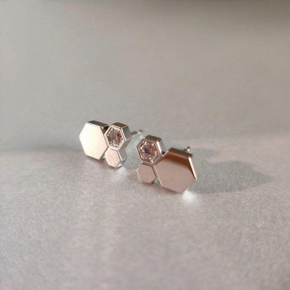 [⭐Hevara Jewelry]BEE LOVE SILVER DIAMOND EARRINGS