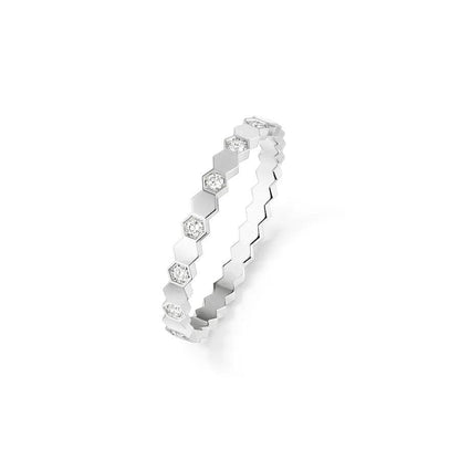 [⭐Hevara Jewelry]BEE LOVE RING SILVER DIAMOND