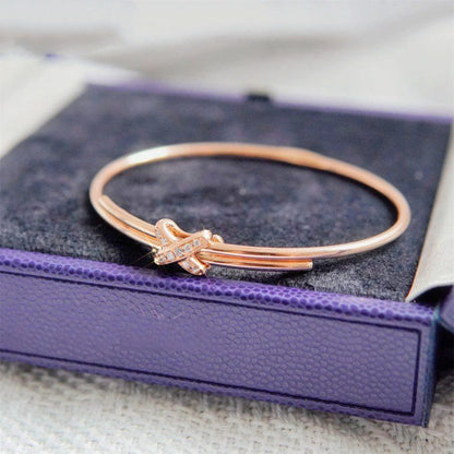 [⭐Hevara Jewelry]JEUX DE BRACELET PINK GOLD DIAMONDS