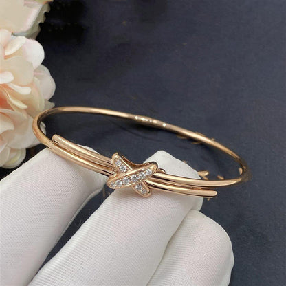 [⭐Hevara Jewelry]JEUX DE BRACELET PINK GOLD DIAMONDS