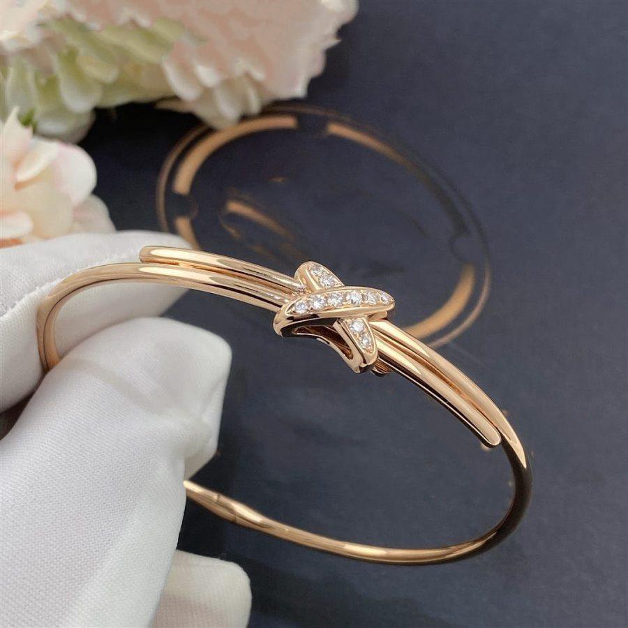 [⭐Hevara Jewelry]JEUX DE BRACELET PINK GOLD DIAMONDS