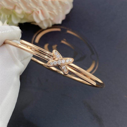 [⭐Hevara Jewelry]JEUX DE BRACELET PINK GOLD DIAMONDS
