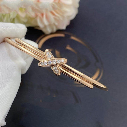 [⭐Hevara Jewelry]JEUX DE BRACELET PINK GOLD DIAMONDS