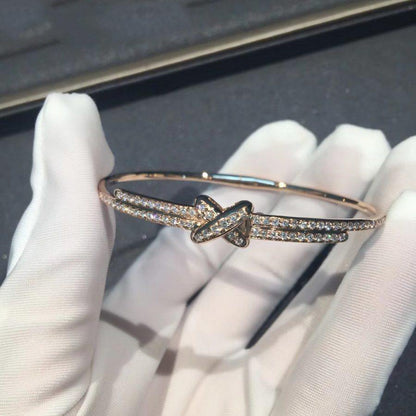 [⭐Hevara Jewelry]JEUX DE BRACELET DIAMONDS PINK GOLD