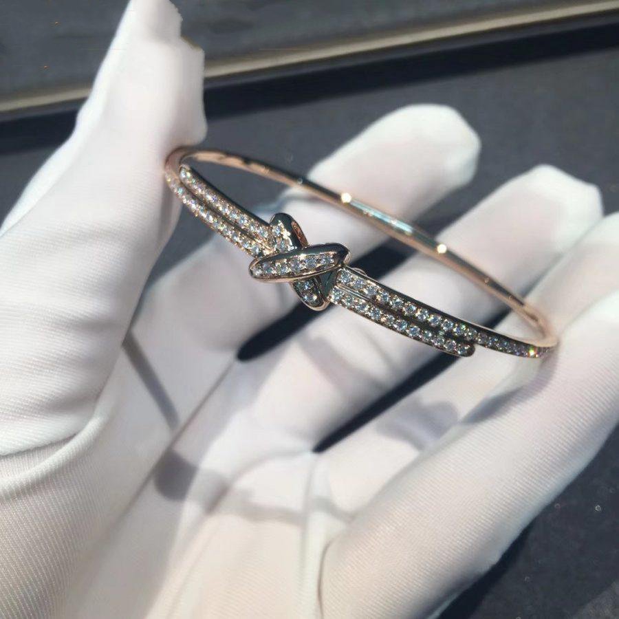 [⭐Hevara Jewelry]JEUX DE BRACELET DIAMONDS PINK GOLD