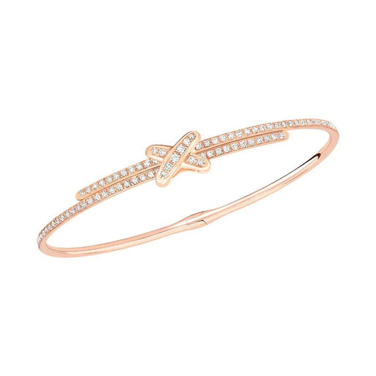 [⭐Hevara Jewelry]JEUX DE BRACELET DIAMONDS PINK GOLD