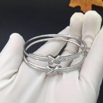 [⭐Hevara Jewelry]JEUX DE BRACELET DIAMONDS SILVER