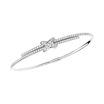 [⭐Hevara Jewelry]JEUX DE BRACELET DIAMONDS SILVER
