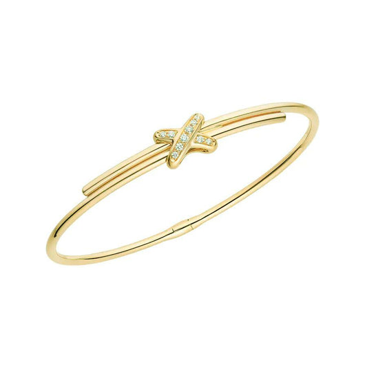 [⭐Hevara Jewelry]JEUX DE BRACELET GOLD DIAMONDS