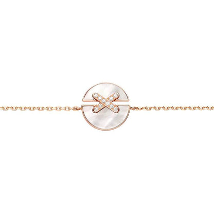 [⭐Hevara Jewelry]JEUX DE BRACELET MOP PINK GOLD DIAMONDS