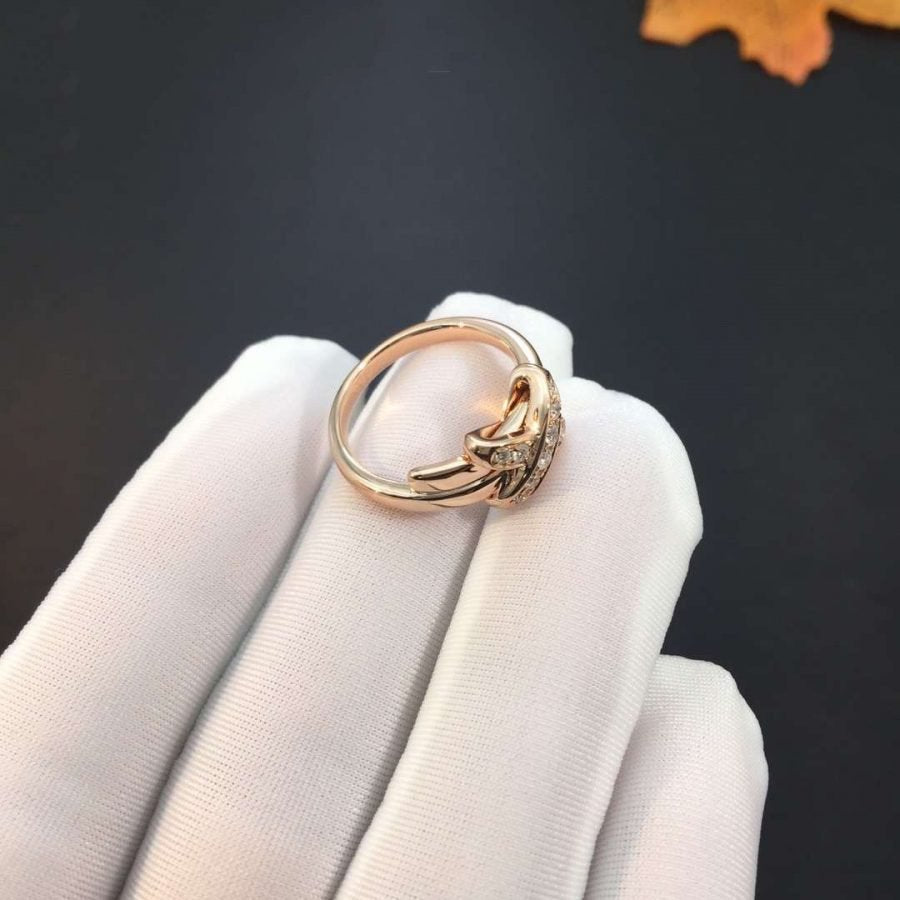 [⭐Hevara Jewelry]JEUX DE PINK GOLD DIAMOND RING