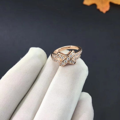 [⭐Hevara Jewelry]JEUX DE RING PINK GOLD DIAMOND