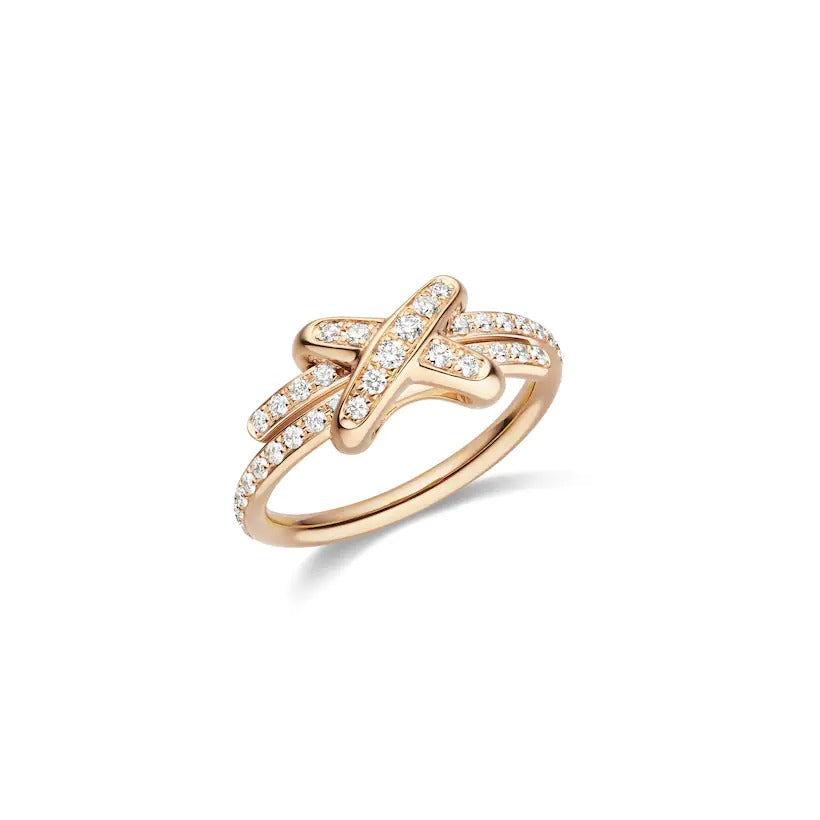 [⭐Hevara Jewelry]JEUX DE RING PINK GOLD DIAMOND