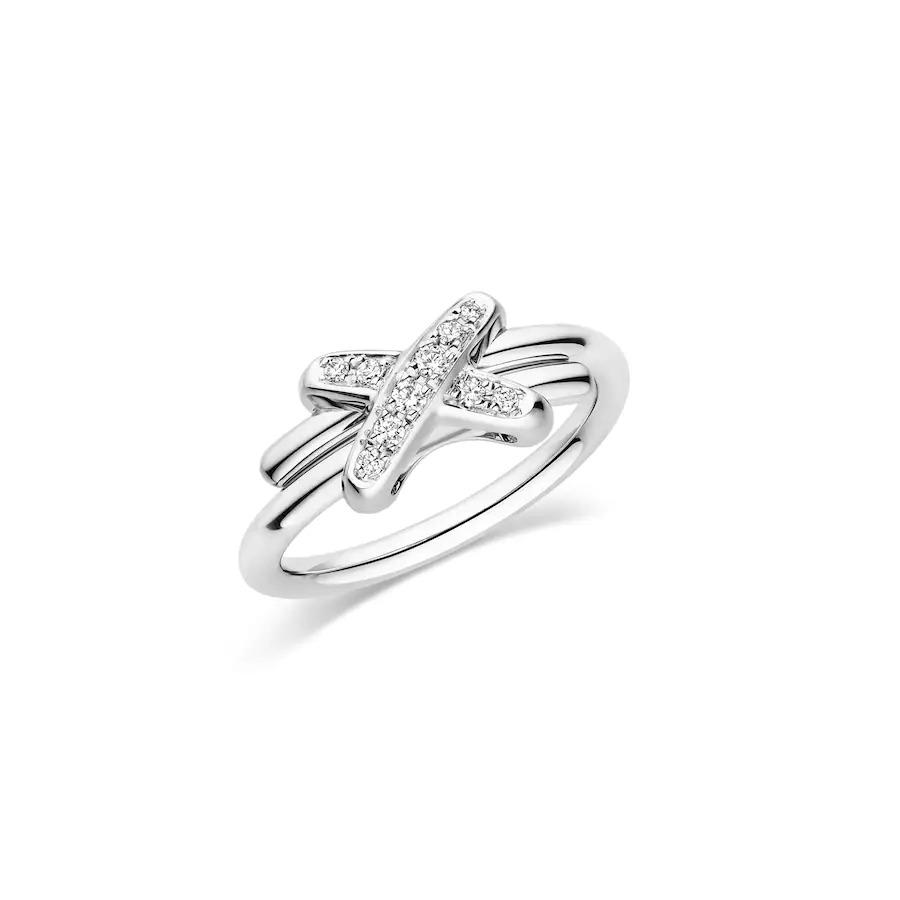 [⭐Hevara Jewelry]JEUX DE SILVER DIAMOND RING