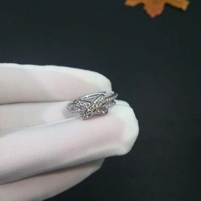 [⭐Hevara Jewelry]JEUX DE SILVER DIAMOND RING