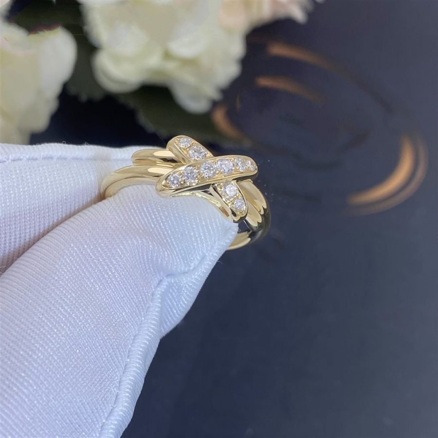 [⭐Hevara Jewelry]JEUX DE GOLD DIAMOND RING