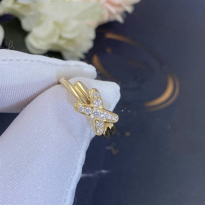 [⭐Hevara Jewelry]JEUX DE GOLD DIAMOND RING