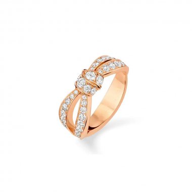 [⭐Hevara Jewelry]LIENS PINK GOLD DIAMOND RING