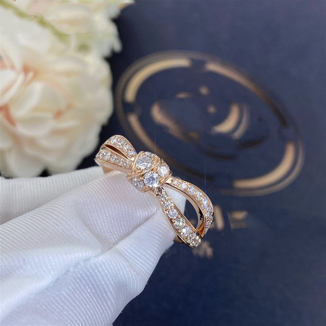 [⭐Hevara Jewelry]LIENS PINK GOLD DIAMOND RING