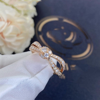 [⭐Hevara Jewelry]LIENS PINK GOLD DIAMOND RING