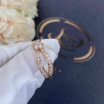 [⭐Hevara Jewelry]LIENS PINK GOLD DIAMOND RING