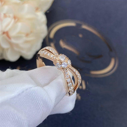 [⭐Hevara Jewelry]LIENS PINK GOLD DIAMOND RING