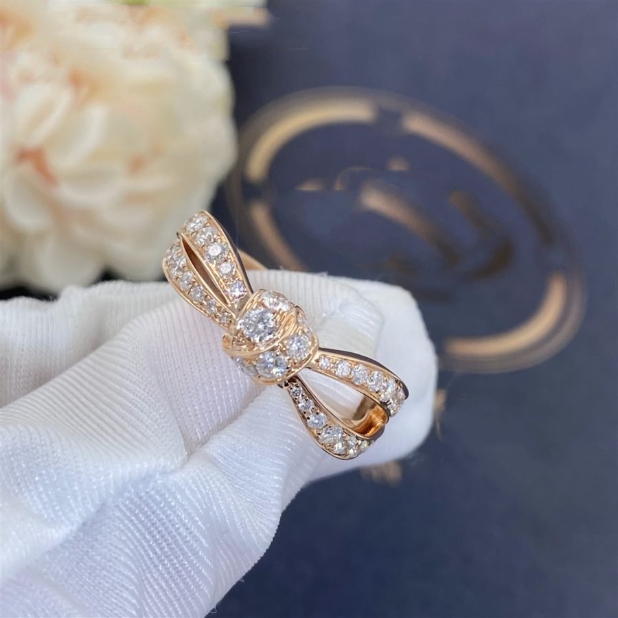 [⭐Hevara Jewelry]LIENS PINK GOLD DIAMOND RING