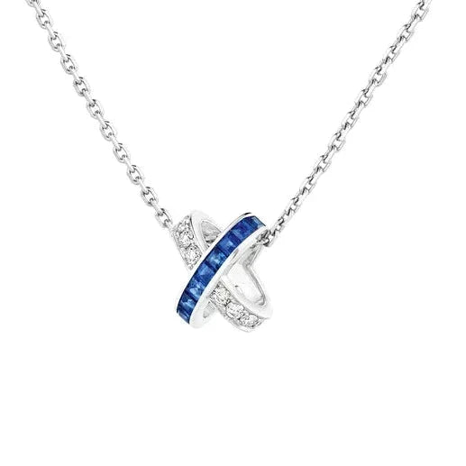 [⭐Hevara Jewelry]LIENS DIAMOND SILVER NECKLACE