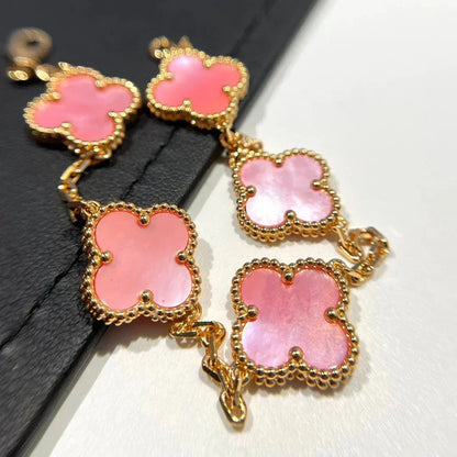 [⭐Hevara Jewelry] CLOVER 5 MOTIFS  PINK MOP BRACELET COLLECTION