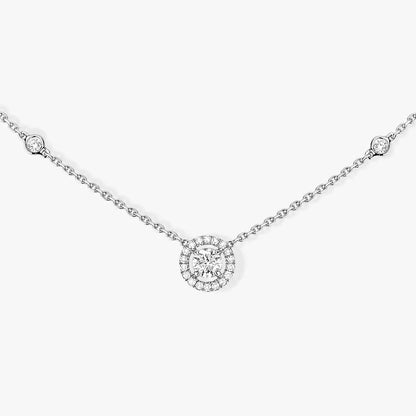 [⭐Hevara Jewelry]Diamond Necklace 0,20ct Brilliant Shape Joy