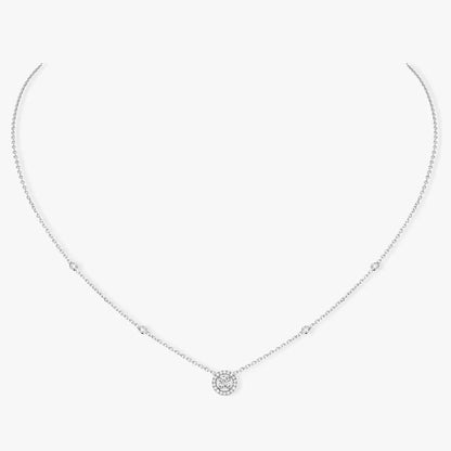 [⭐Hevara Jewelry]Diamond Necklace 0,20ct Brilliant Shape Joy