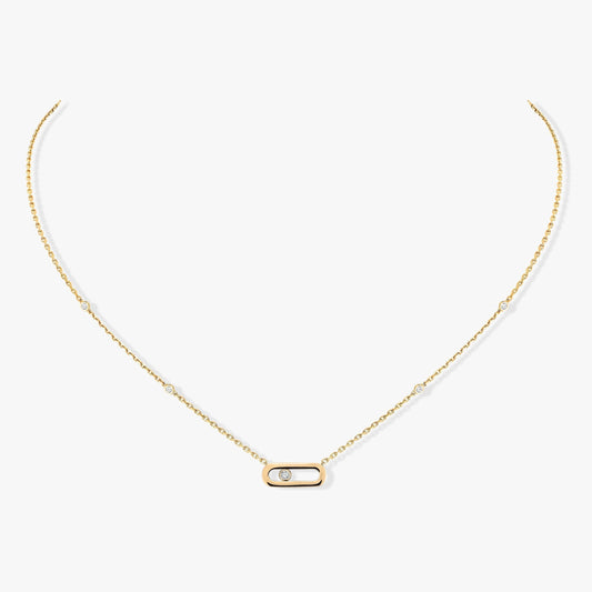 [⭐Hevara Jewelry]MOVE UNO DIAMOND NECKLACE