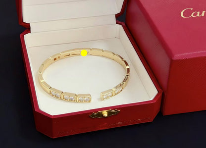 [⭐Hevara Jewelry jewelrys]LOVE DIAMOND OPEN  BRACELET