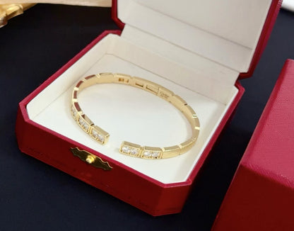 [⭐Hevara Jewelry jewelrys]LOVE DIAMOND OPEN  BRACELET
