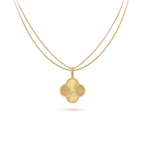 [⭐Hevara Jewelry]CLOVER 25MM PEDANT NECKLACE GOLD