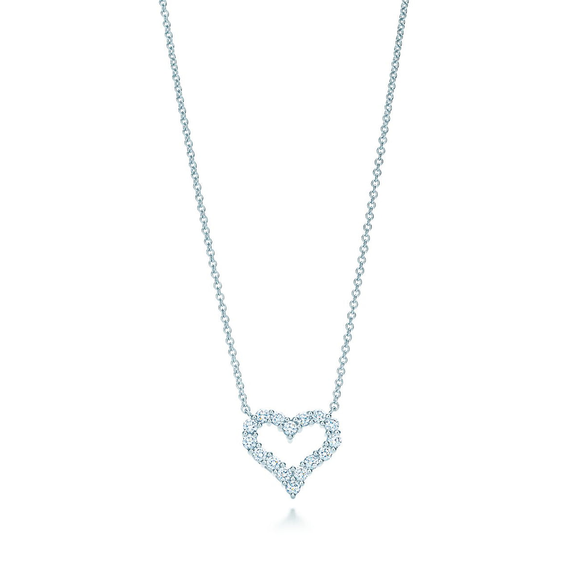 [Hevara Jewelry]HEART-SHAPED DIAMOND NECKLACE