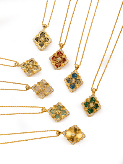 [⭐Hevara Jewelry] B.C.L BIG SIZE  ENAMEL NECKLACE（Various colors）