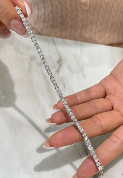[⭐Hevara Jewelry]  CLASSIC BASEBALL BRACELAT, 52 DIAMOND
