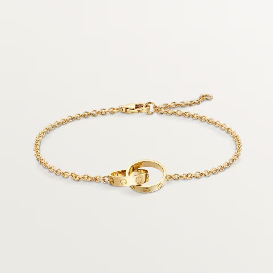 [⭐Hevara Jewelry]LOVE BRACELET DOUBLE RING
