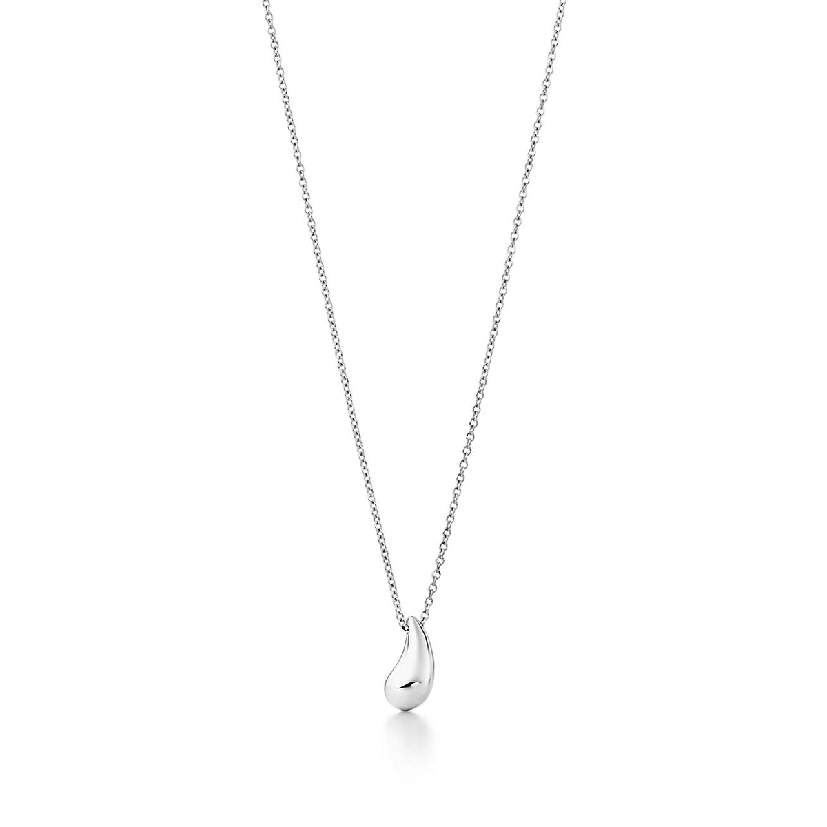 [Hevara Jewelry]ELSA PERETTI TEARDROP PENDANT STERLING SILVER NECKLACE