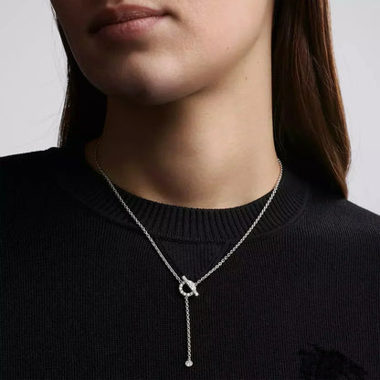 [⭐Hevara Jewelry]FINESSE SILVER DIAMOND NECKLACE