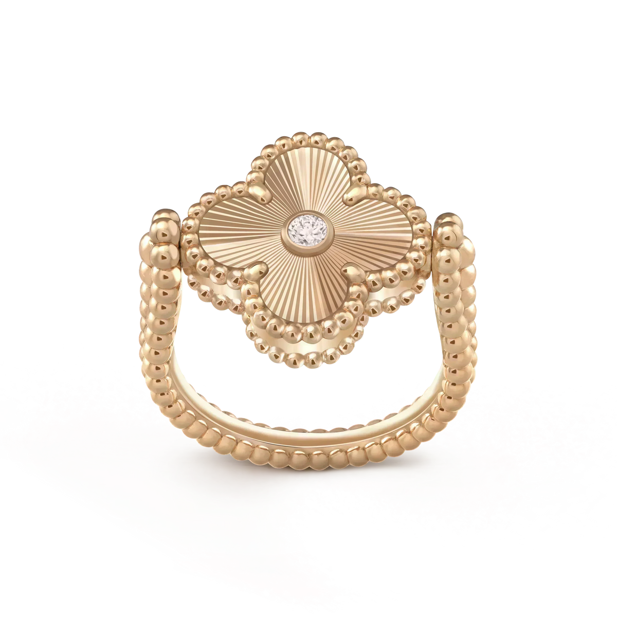 [⭐Hevara Jewelry]CLOVER RIVERSIBLE ROSE GOLD RING