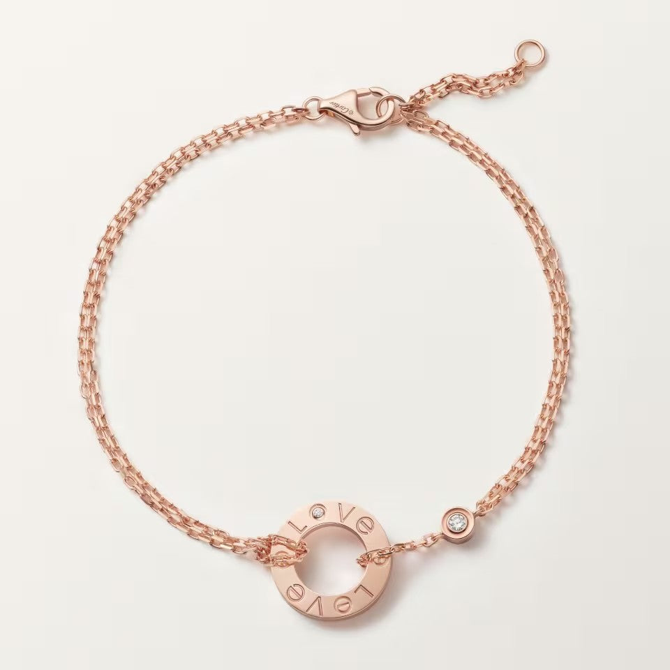 [⭐Hevara Jewelry]LOVE BRACELET 2 DIAMOND