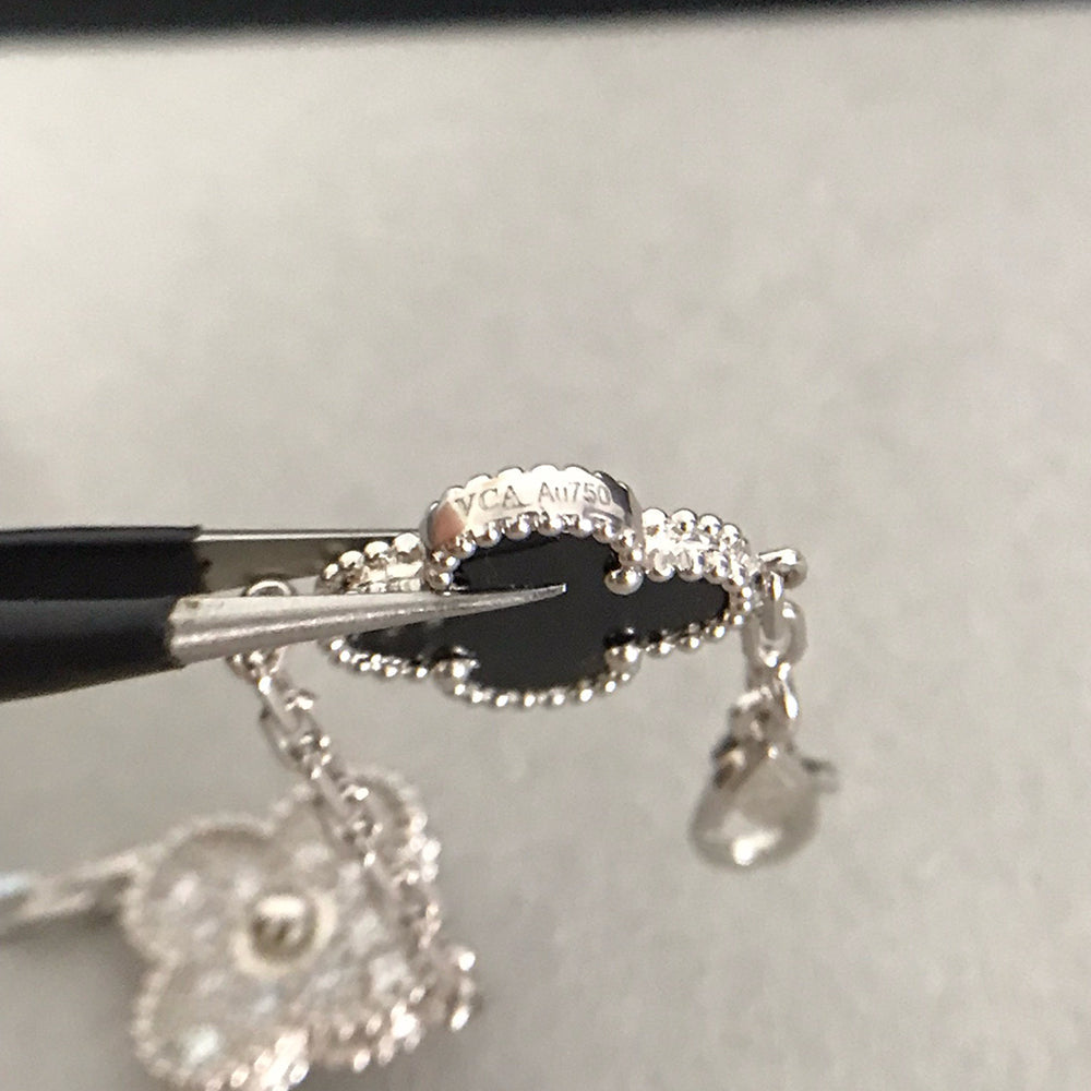 [⭐Hevara Jewelry] CLOVER 5 MOTIF ONYXS BRACELET COLLECTION