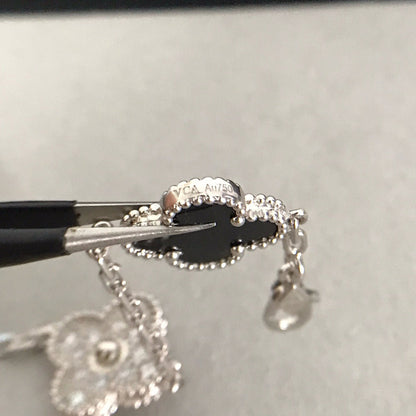 [⭐Hevara Jewelry] CLOVER 5 MOTIF ONYXS BRACELET COLLECTION