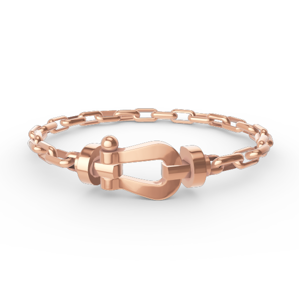 [⭐Hevara Jewelry]FORCE LARGE HORSESHOE CLASP  METAL BRACELET