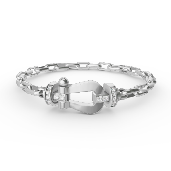 [⭐Hevara Jewelry]FORCE LARGE HORSESHOE CLASP  METAL BRACELET