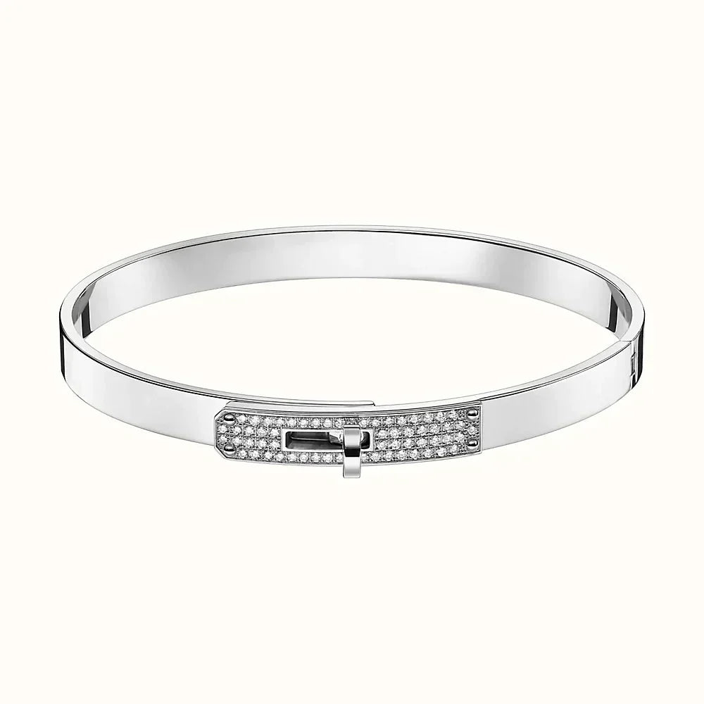 [⭐Hevara Jewelry]KELLY SILVER DIAMOND BRACELET