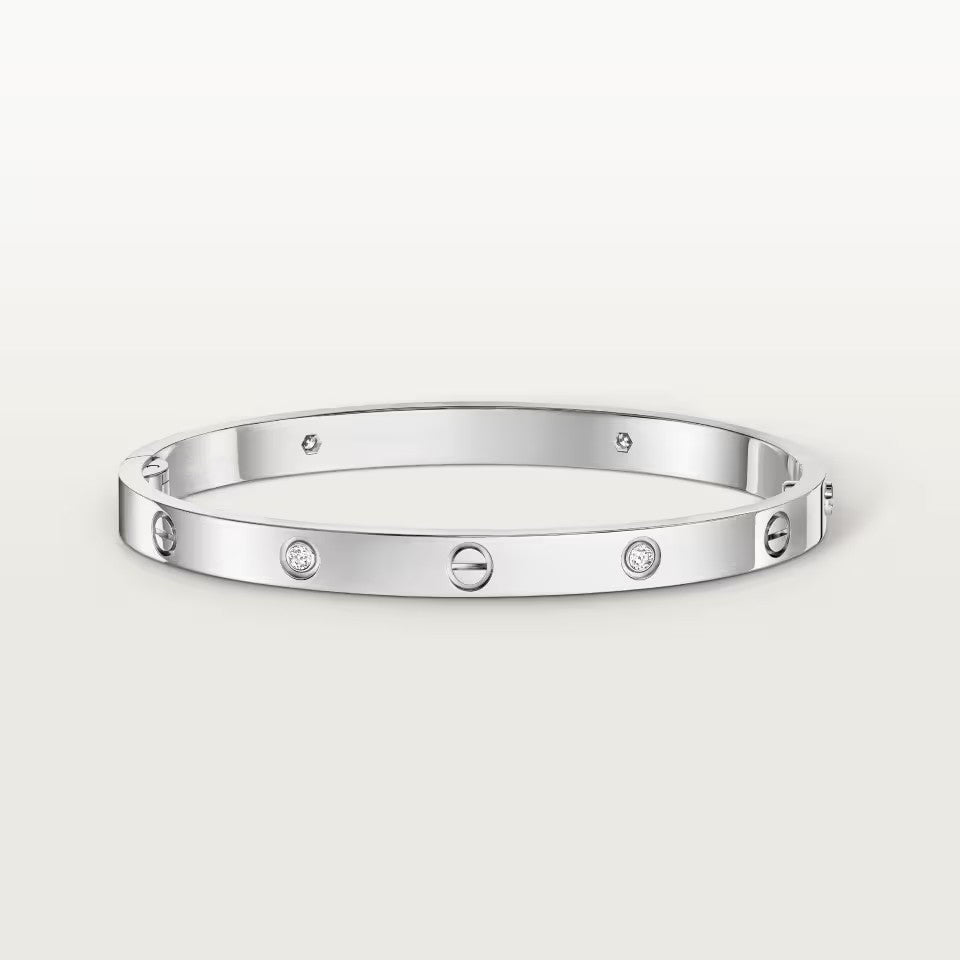 [⭐Hevara Jewelry]LOVE BRACELET 4.8MM 4 DIAMONDS