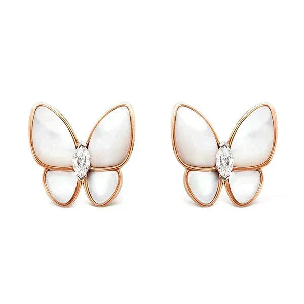 [⭐Hevara Jewelry]BUTTERFLY MOP DIAMOND EARRINGS